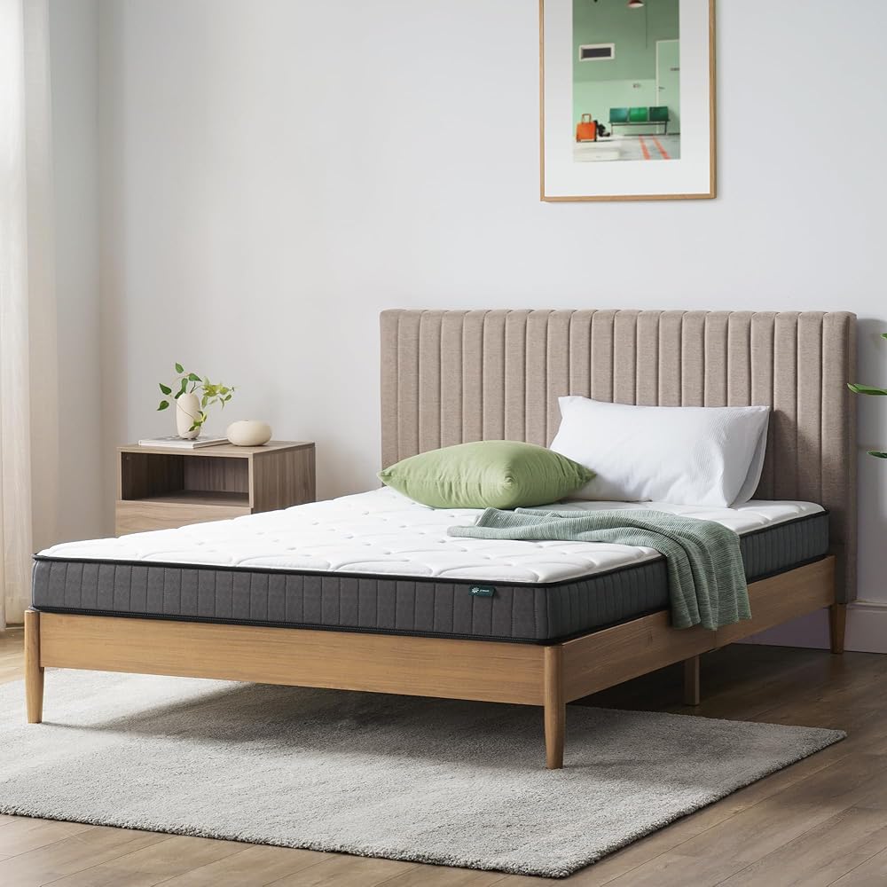 Zinus - Matelas 140x190 - Hauteur 15 cm - Matelas Hybride en Mousse à Mémoire de Forme - Durable et Respirant - Durable et doux pour la peau | Matelas pour lit adulte et enfant - Couchage Indépendant : Cuisine et Maison