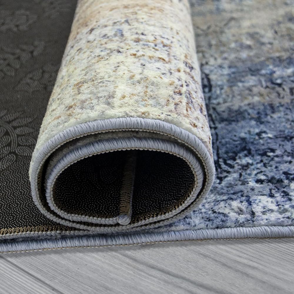 Jiyuhang Tapis de Salon pour Chambre à Coucher - Style Minimaliste - Motif Abstrait Multicolore - Peinture à l'encre - Tapis Traditionnel Chic pour Un Nettoyage Facile - 200 x 300 cm : Bébé et Puériculture