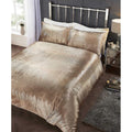 Rapport Housse de Couette en Velours écrasé à Paillettes, Polycoton, King, Doré : Cuisine et Maison