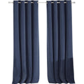 Ystyle Rideau Velours Thermiques Lot De 2, Rideau 100% Occultant, 140×300cm, Rideau Thermique Isolant Anti Froid, Rideau Opaque Salon Moderne, Rideau Phonique Anti Bruit Chambre, Bleu : Cuisine et Maison