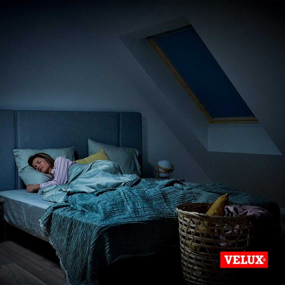 VELUX Original Store Occultant, Cadre Argenté, M04, M34, Beige Clair : Cuisine et Maison