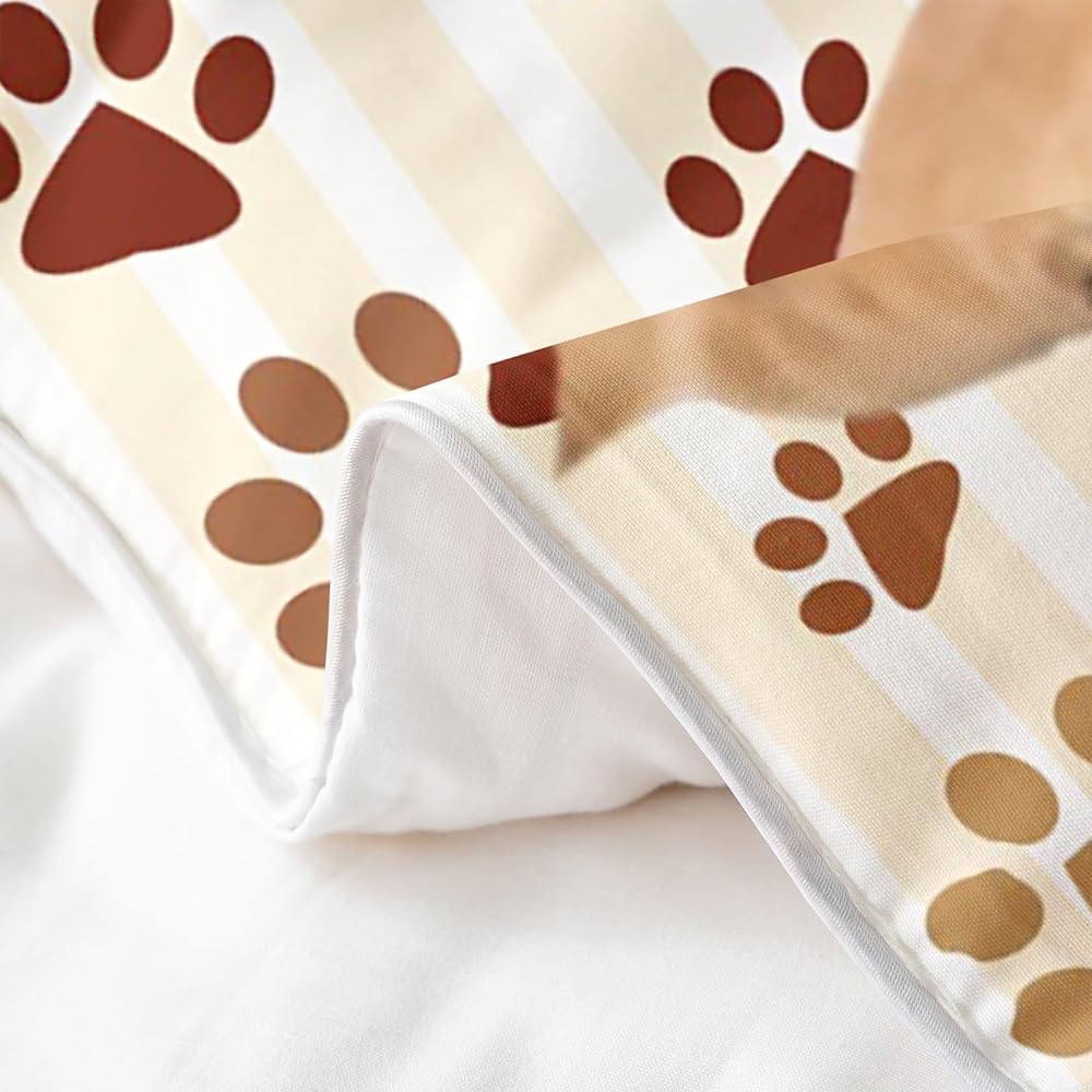 Homemissing Chat Chien 100% Coton Housse de Couette 220x240cm Parure de lit Coton Ensemble Housse de Couette pour Chat Chambre à Coucher Parure de lightCoton Ensemble Housse de Couette pour Animaux : Cuisine et Maison