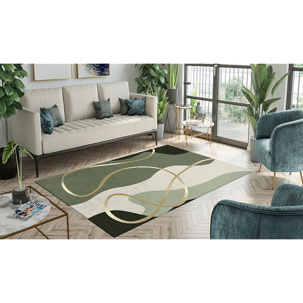 Mani Textile - Tapis Simply Vert Dimensions - 160x230 : Cuisine et Maison