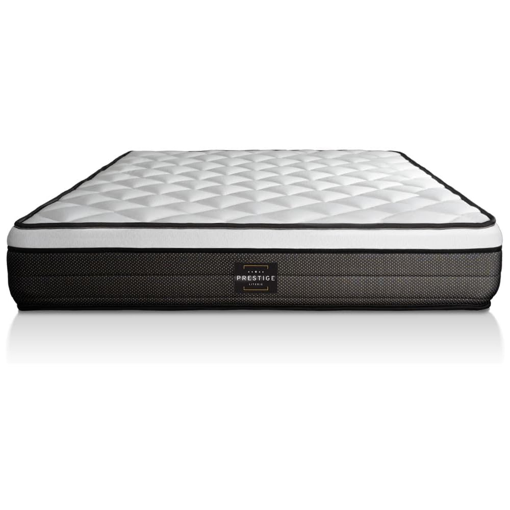 Prestige literie Matelas Suite 140x190 Ressorts ensachés, mémoire de Forme 5 Zones | Epaisseur : 26 cm | Confort : Equilibré : Cuisine et Maison