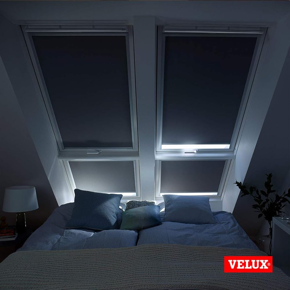 VELUX Original Store Occultant, Cadre Argenté, M04, M34, Beige Clair : Cuisine et Maison