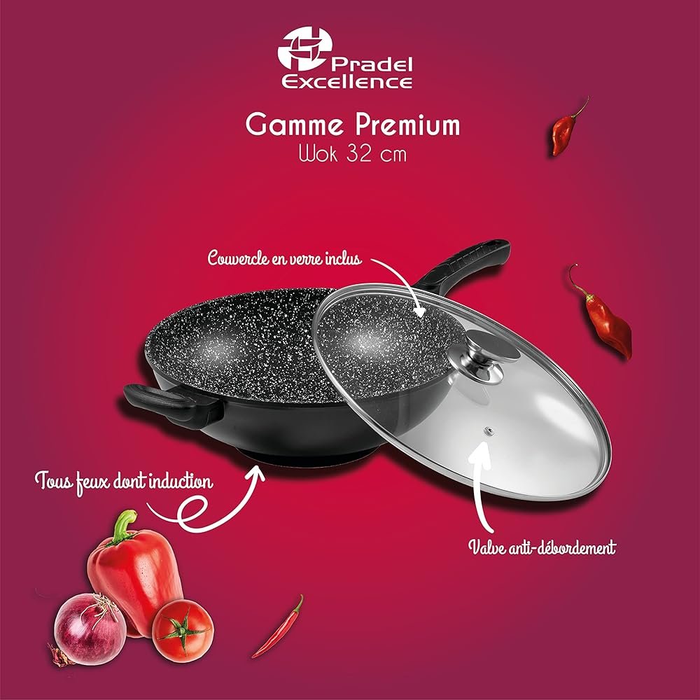 Pradel Excellence - Planche à Découper Bambou 40 x 30 cm - Naturelle et Durable - Surface Large et Résistante - Idéale pour Viande, Légumes, Fromage - Entretien Facile : Cuisine et Maison