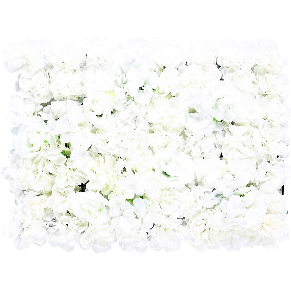 RainWeel Lot de 20 toiles murales artificielles blanches pour décoration de mariage - 40 x 60 cm - Pour fête, mariage, Noël, décoration d'intérieur : Cuisine et Maison