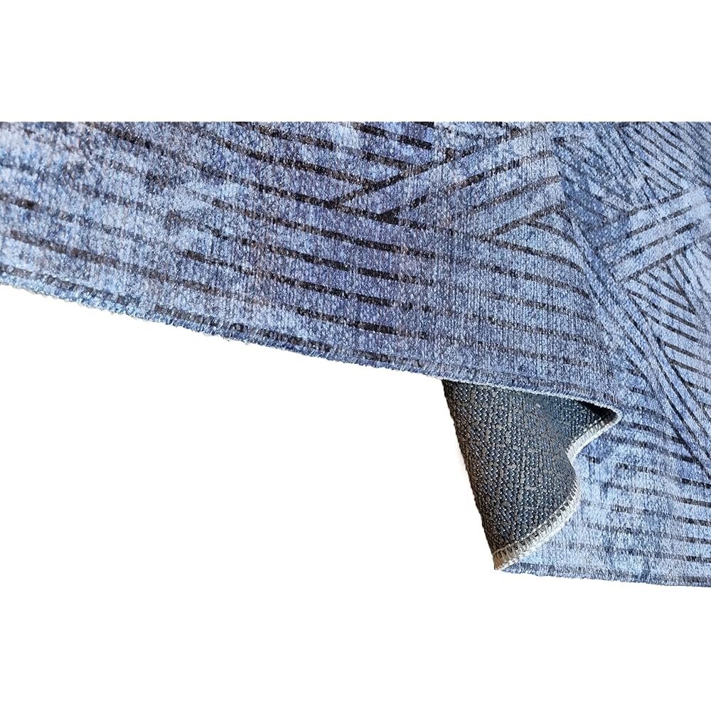 Mani Textile - Tapis FISUN Bleu Dimensions - 300x400 : Cuisine et Maison