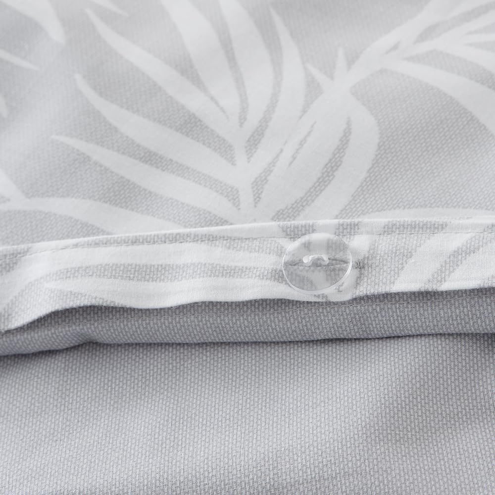 COTTON ARTean Housse de couette coton organique réversible Orio Gris 140 x 200 cm. Comprend une housse de couette 140 x 200 cm + 1 taie d'oreiller carrée 63 x 63 cm, 100 % coton biologique. Certifié : Cuisine et Maison