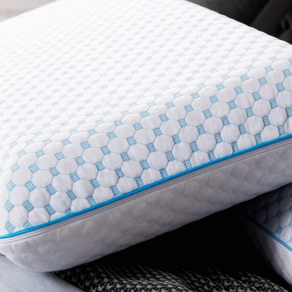 WEEKENDER Oreiller en Mousse à mémoire de Forme ventilé avec Housse de Refroidissement réversible - Deux côtés pour Un Confort Toutes Saisons - Housse Lavable - King Size : Cuisine et Maison