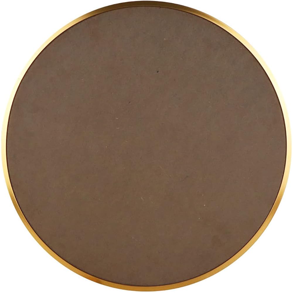 Cadres Photo en Bois, Cadre Photo Rond en Alliage d'aluminium, Cadres Photo Chics for fenêtre en plexiglas de Luxe léger, for décoration Murale (Color : Brushed Gold, Size : Diameter 50cm) : Cuisine et Maison