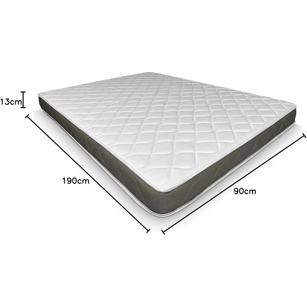 Dreaming Online Matelas réversible Visco Fresh Multicouche (côté Hiver-été), Anti-acariens, antibactérien et hypoallergénique, Hauteur 13cm, Memory Foam, Blanc, 90 x 190 : Cuisine et Maison