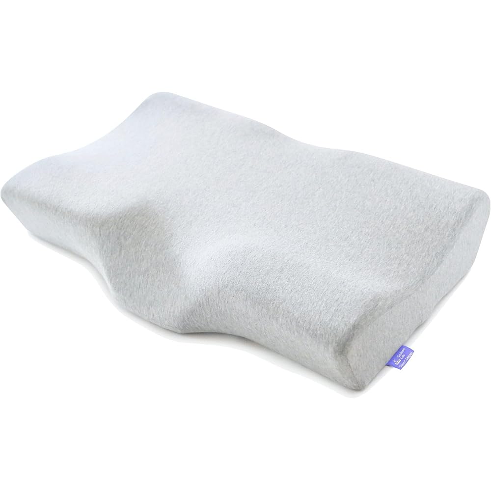 Cushion Lab Oreiller cervical Ergonomique Extra dense pour Un Soutien Ferme du Cou – Oreiller orthopédique pour soulager Le Cou pour Les Personnes Dormant sur Le Dos et Le côté, Oreiller en Mousse à : Cuisine et Maison