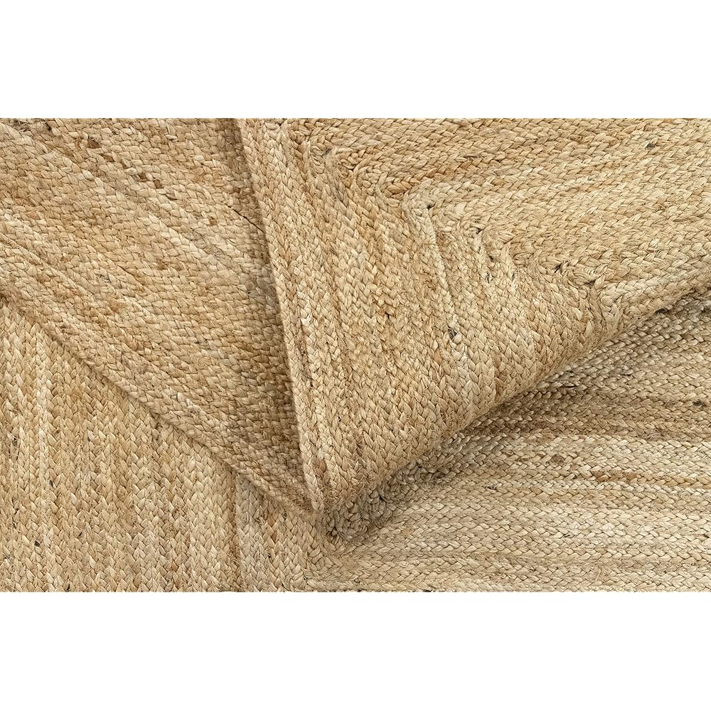 Hamid - Tapis Naturel, Alhambra Tapis Couleur Naturelle, Tressé à la Main, pour Salon, Salle à Manger, Chambre, Couloirs, Couleur Naturelle (200x300cm) : Cuisine et Maison
