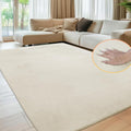 Sour Lemon Tapis doux de salon, lisse, en fourrure de lapin, à poils courts, antidérapant, moderne, antidérapant, pour chambre à coucher, décoration d'intérieur luxueuse, surface moelleuse, 160 x 230 : Cuisine et Maison