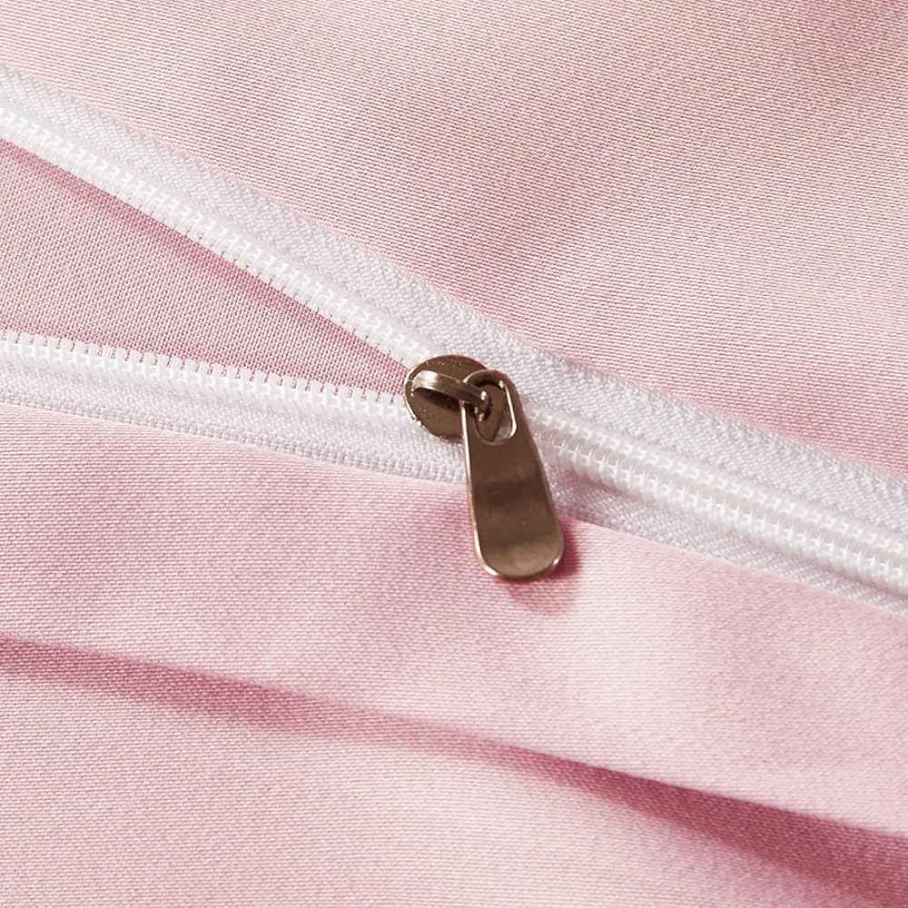 Bambou Housse de Couette 220x240 Rose Parure de lit 220x240 Adulte 2 Personnes Cool Tencel Lyocell Linge de lit Soie Lisse Soyeux Brillant Deluxe Housse de Couette Naturel Bambou avec Fermeture Éclair : Cuisine et Maison