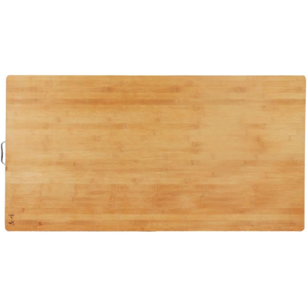 Planche à découper extra large 100 x 60 x 1,7 cm en bois de bambou avec poignée, planche à découper de cuisine pour couper des cubes de viande, convient pour la dinde, la viande, les légumes, le pain, : Cuisine et Maison