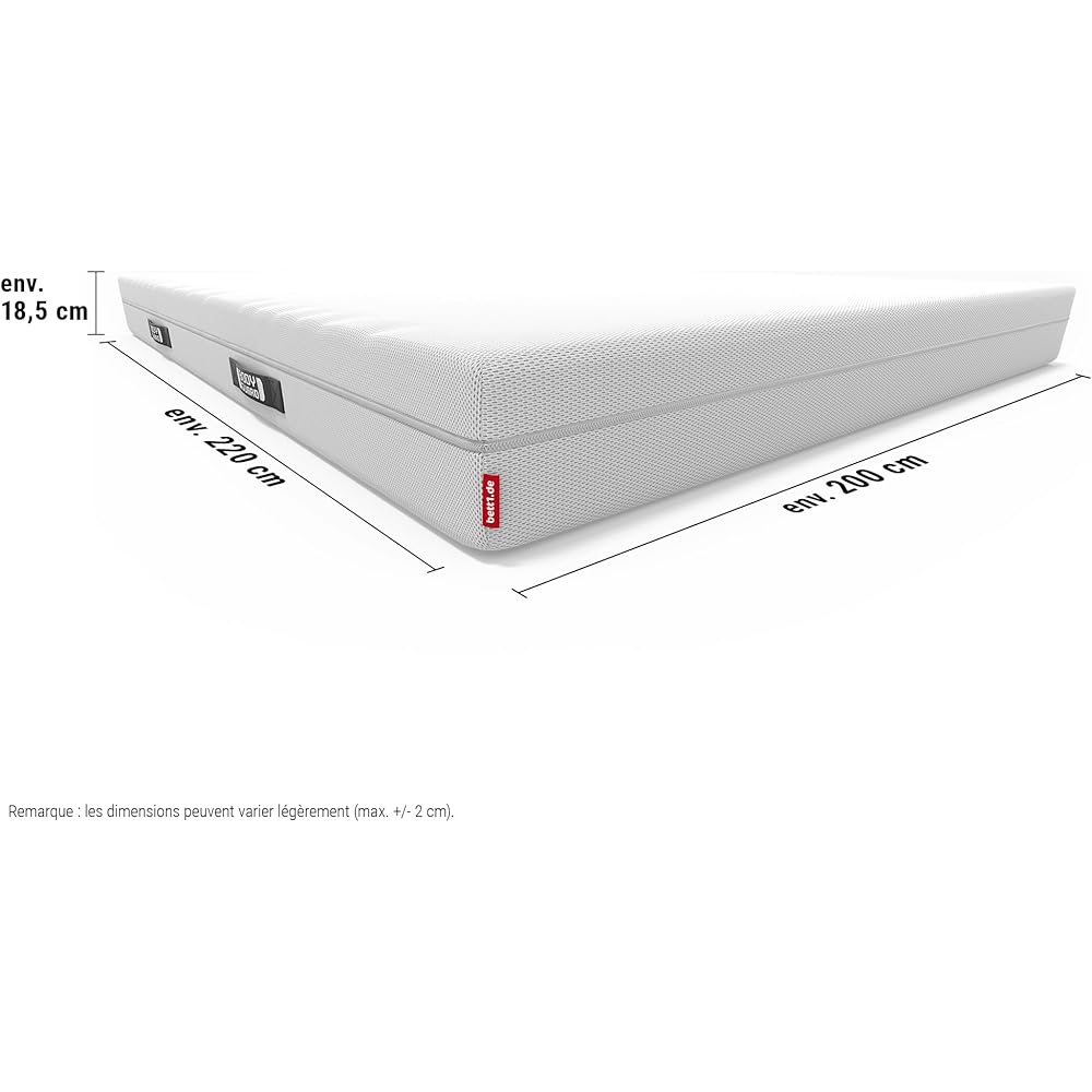 Bodyguard bett1 Matelas Anti-Cartel 200x220. Le Matelas Le Plus acheté en Allemagne (2en1 mi-Ferme/Ferme, Housse Lavable jusqu'à 60 degrés, Oeko-TEX® 100, modules ergonomiques, Mousse QX) : Cuisine et Maison