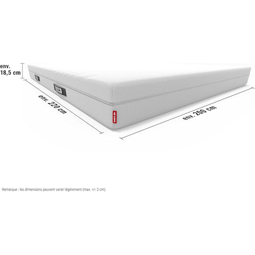 Bodyguard bett1 Matelas Anti-Cartel 200x220. Le Matelas Le Plus acheté en Allemagne (2en1 mi-Ferme/Ferme, Housse Lavable jusqu'à 60 degrés, Oeko-TEX® 100, modules ergonomiques, Mousse QX) : Cuisine et Maison