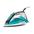 Polti Vaporella Quick&amp;Comfort QC120, Fer à Vapeur avec Semelle en Acier Inoxydable, Poignée Soft Touch, Puissance 2200 W, Réservoir de 300 ml, Jet de Vapeur de 180 g, Bleu Clair et Noir : Cuisine et Maison
