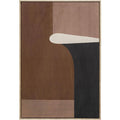 Kare Impression sur toile Design Classic Shape Brownie Multicolore Tableau mural avec cadre 93 x 63 cm (L x l) :