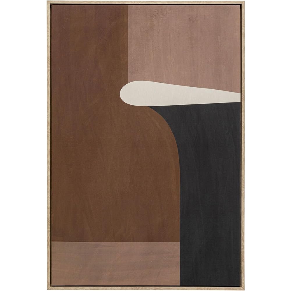 Kare Impression sur toile Design Classic Shape Brownie Multicolore Tableau mural avec cadre 93 x 63 cm (L x l) :