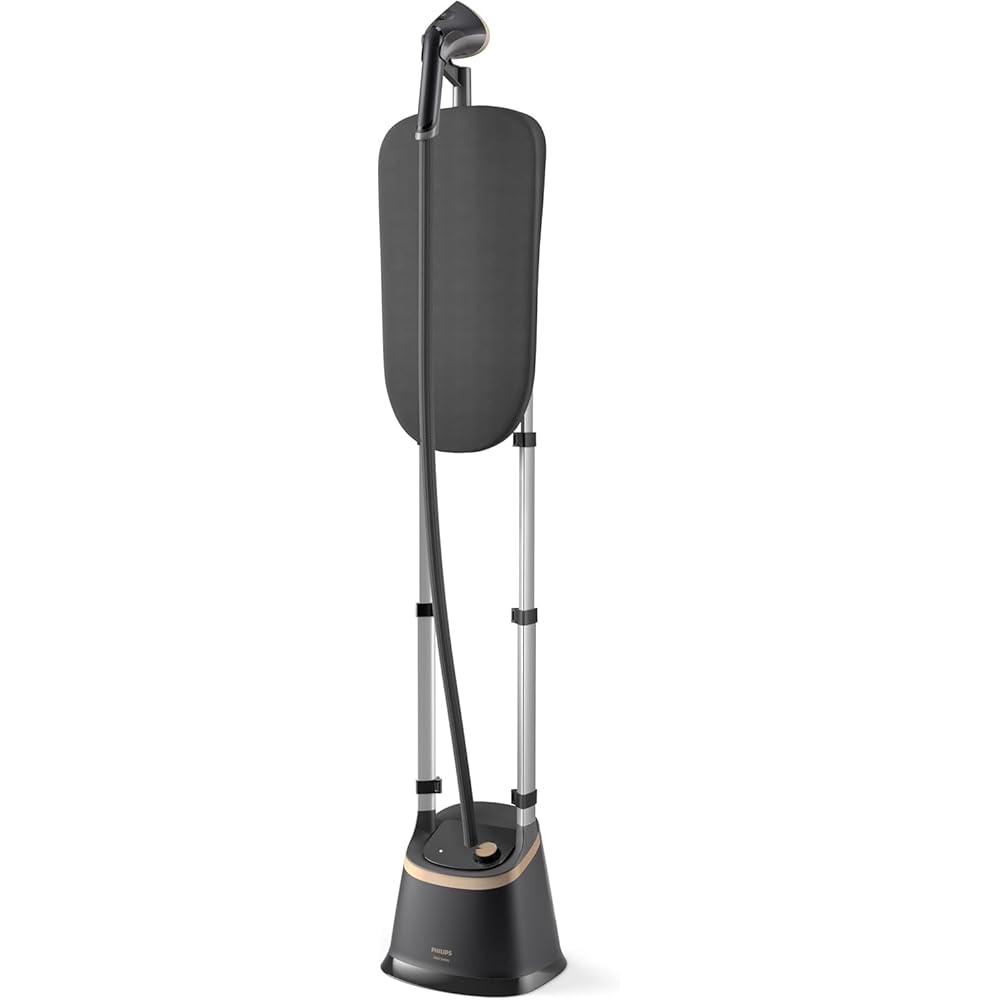 Philips Défroisseur Vapeur Vertical - 2000 W, Vapeur Constante de 40 g/Min, 3 Fonctions Vapeur, Réservoir d'eau de 2 litres, détartrage faciles, Grande Plaque à Vapeur, Gris foncé (STE3170/80) : Cuisine et Maison