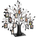 Cadre Photo Arbre Généalogique, 6 Suspendus/12 Photos Suspendues Affichage Photos de Famille Cadre Arbre D'affichage avec Cadres Photos Suspendus Décoration(L-Avec 12 cadres photo 6,4 * 4,6 cm) : Cuisine et Maison