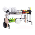TOTIKI Organiseur Égouttoir Vaisselle Égouttoir À Vaisselle De Cuisine en Acier Inoxydable, Étagère pour Égouttoir À Vaisselle Et Ensemble De Suspension pour Gobelets Cuisine : Cuisine et Maison