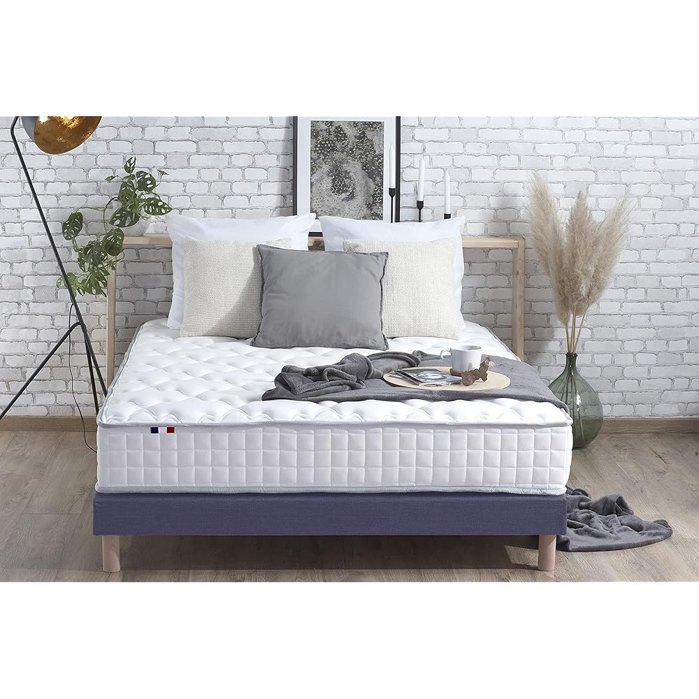 ID Literie| ODYSSEE | Matelas ressort et mémoire de forme 140x190 cm | Fabriqué en France : Cuisine et Maison