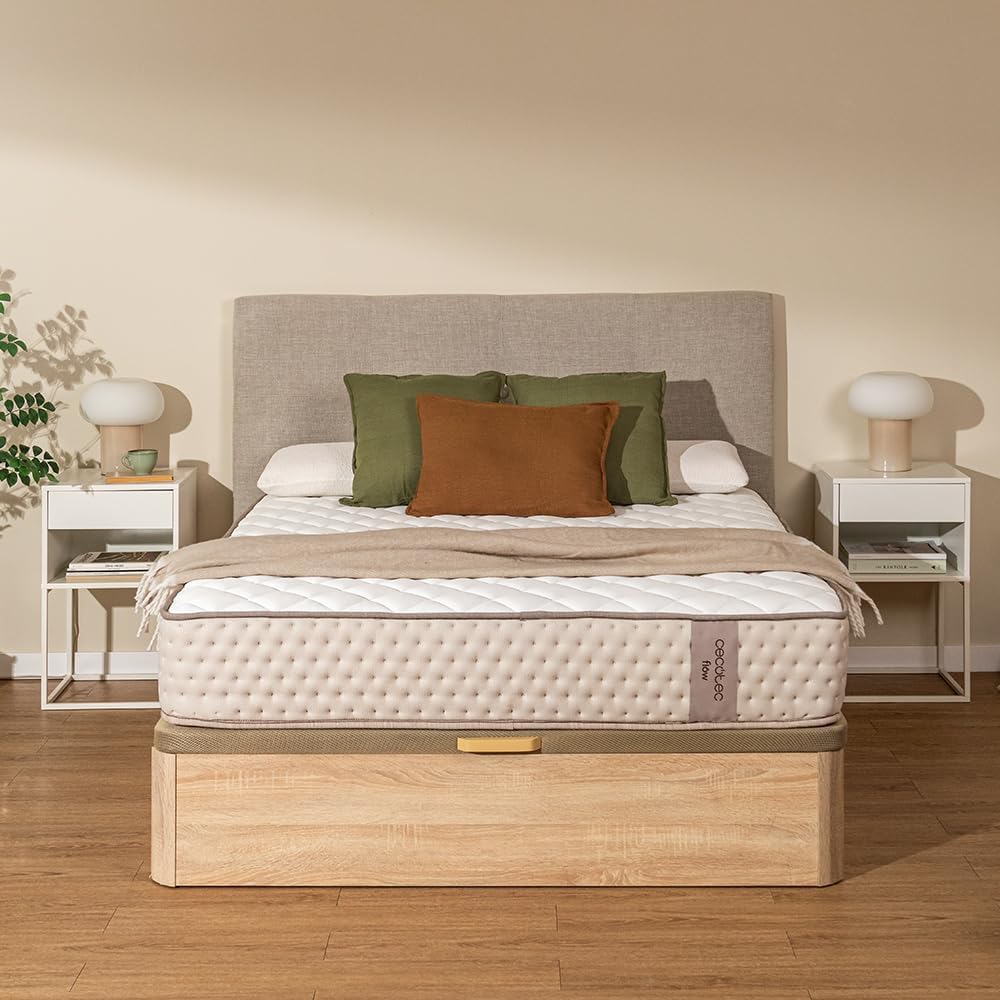 Cecotec Matelas à Mémoire de Forme et à Ressorts Ensachés Flow 6790 Hybrid 140x190 Multicouche, Hauteur 26 cm, Fermeté Élevée, Indépendance des Couches, Respirabilité, Double Face pour Hiver et Été. : Cuisine et Maison