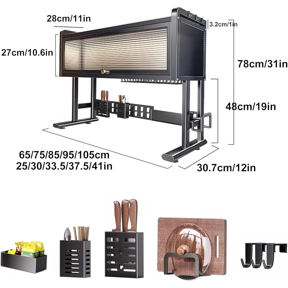 Égouttoir à vaisselle au-dessus de l'évier, grande capacité avec porte d'armoire, design peu encombrant et ventouses stables, 65 cm/24 pour un séchage efficace de la cuisine : Cuisine et Maison