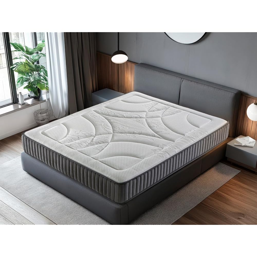 DORMISSIMO Matelas 140X190 Antares Épaisseur 24 CM - Mousse Haute densité - Système Multi-Zones de Confort : Cuisine et Maison