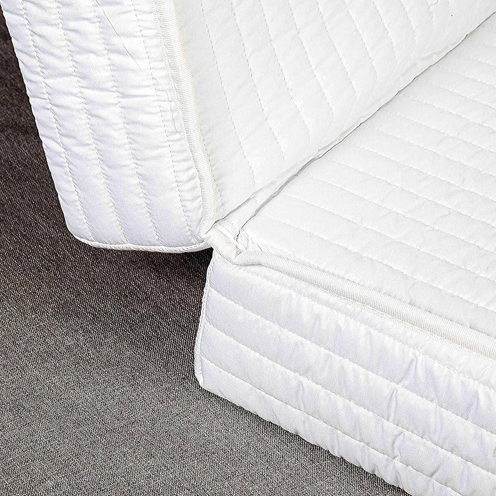 EVERGREENWEB Matelas pour canapé 140x190 cm lit pour Banquette B.Z. 10 cm de Hauteur, revêtement Blanc hypoallergénique, Matelas d'appoint Pliant en Mousse, Bed Sofa : Cuisine et Maison