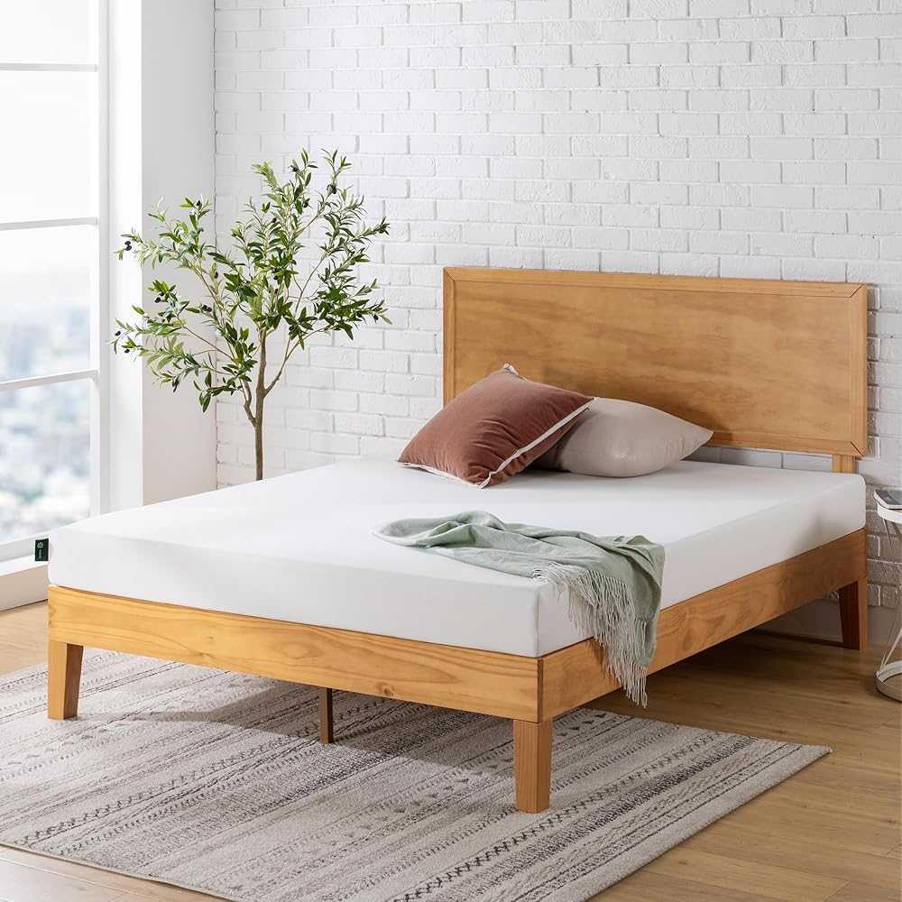 Zinus Matelas 140 x 190 cm - 15 cm de Haut - Matelas en Mousse à mémoire de Forme au thé Vert - Certifié Oeko-TEX : Cuisine et Maison