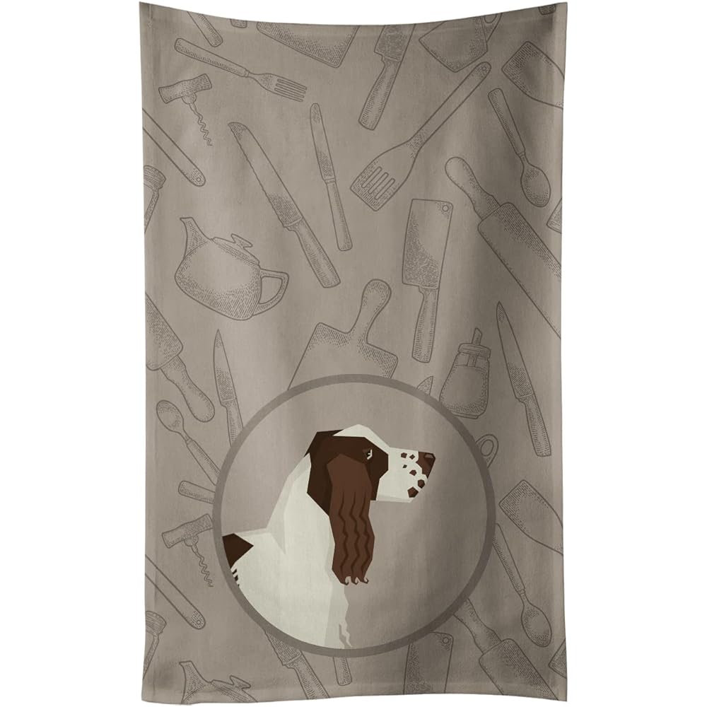 Caroline's Treasures CK2184KTWL Torchon de Cuisine Motif épagneul Anglais dans la Cuisine : Caroline's Treasures: Cuisine et Maison