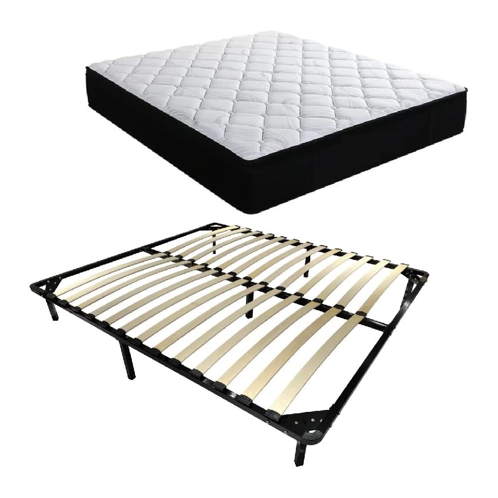 IZTOSS Luxe Matelas 140x190 Epaisseur 26 CM .Mousse A Mémoire - Matelas 140x190CM avec Sommier pour Lit : Cuisine et Maison