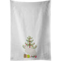 Caroline's Treasures Texas Quail Christmas Lot de 2 torchons de Cuisine Blanc : Caroline's Treasures: Cuisine et Maison