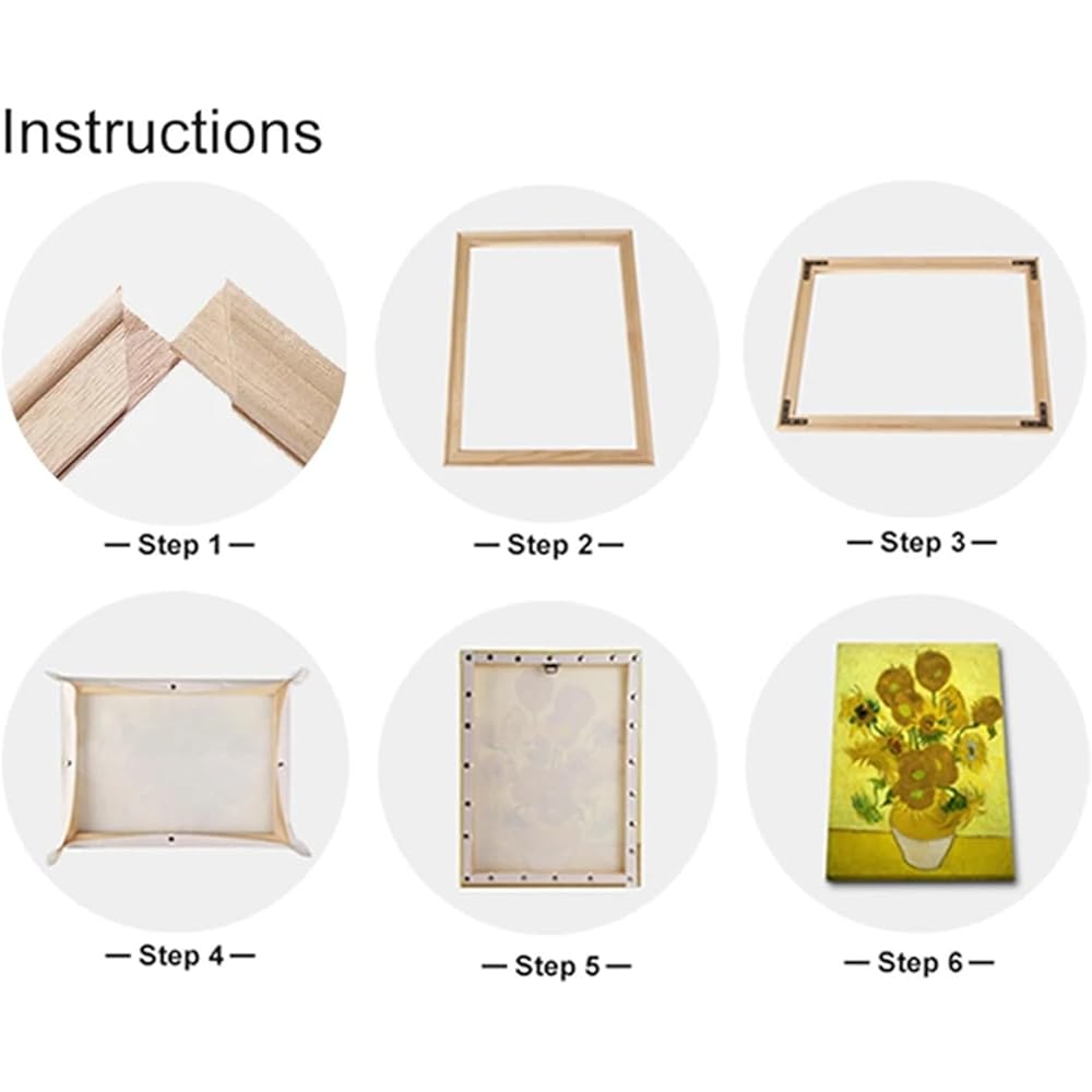 LMDO Cadre sur toile en bois à faire soi-même, accessoires pour impression murale, décoration d'intérieur (largeur 140 cm x 2), hauteur 70 cm : Cuisine et Maison