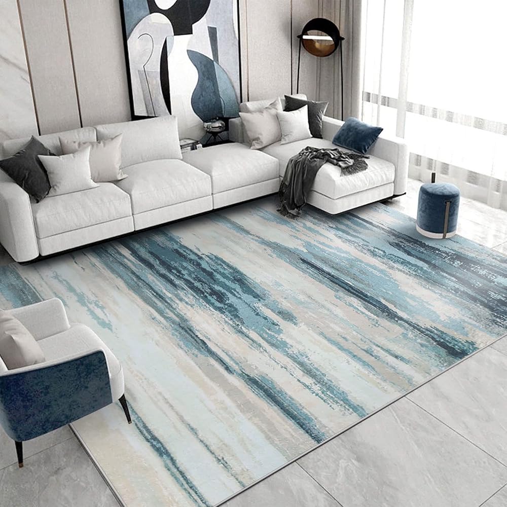 Cinknots Tapis Salon Tapis Chambre Tapis de Salon Tapis Abstraits Modernes Tapis antidérapant pour Salon (Gris10, 200 x 300 cm) : Cuisine et Maison