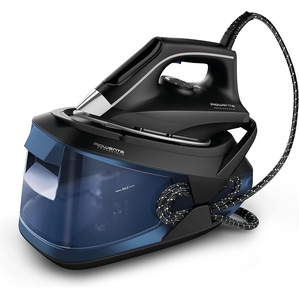 Rowenta Powersteam VR8315 Centre de repassage haute pression 6,2 bars, coup de vapeur de 340 g/min, vapeur continue 120 g/min Semelle MicroSteam avec réservoir 1,7 l et mode Eco pour tous les tissus : Cuisine et Maison