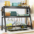 Égouttoirs à Vaisselle sur évier Égouttoir à Vaisselle 2 étages en Acier Inoxydable 304 Grand égouttoir à Vaisselle Égouttoir à Vaisselle Organisateur de Rangement de Cuisine Économiseur d'e : Cuisine et Maison