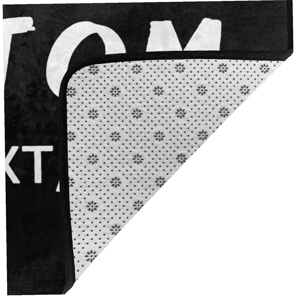 Naispanda Tapis personnalisé avec Image Photo et Logo - Tapis personnalisé antidérapant Lavable - pour Maison, Bureau, Chambre à Coucher, Salon, intérieur et extérieur - 182 x 120 cm : Cuisine et Maison