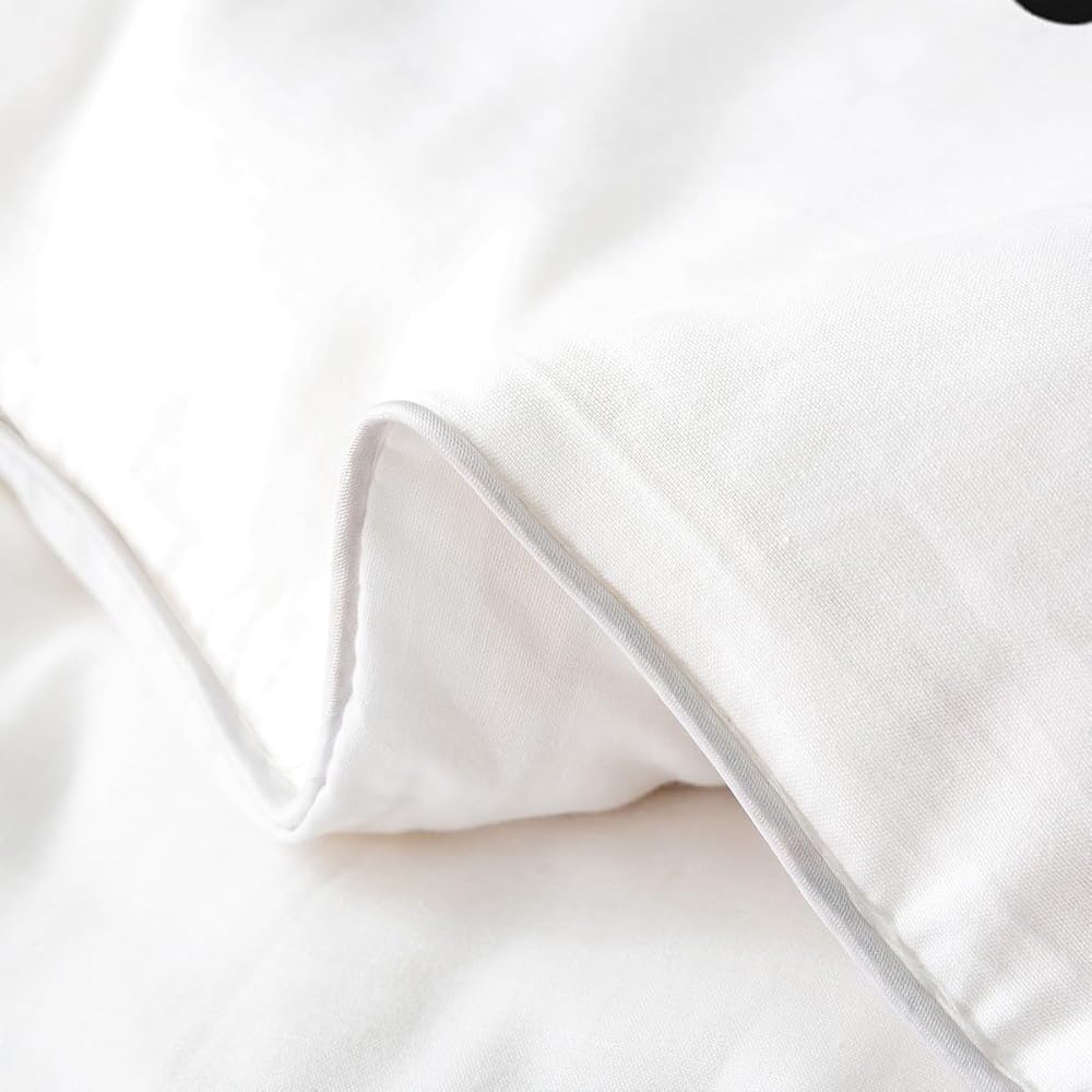 Homemissing Toi et Moi Parure de lit doré Noir Coeur Housse de Couette pour Amoureux Couple Hommes Femmes Romance Housse de Couette 220x240cm 100% Coton Saint Valentin Maison Literie Noir Blanc : Cuisine et Maison