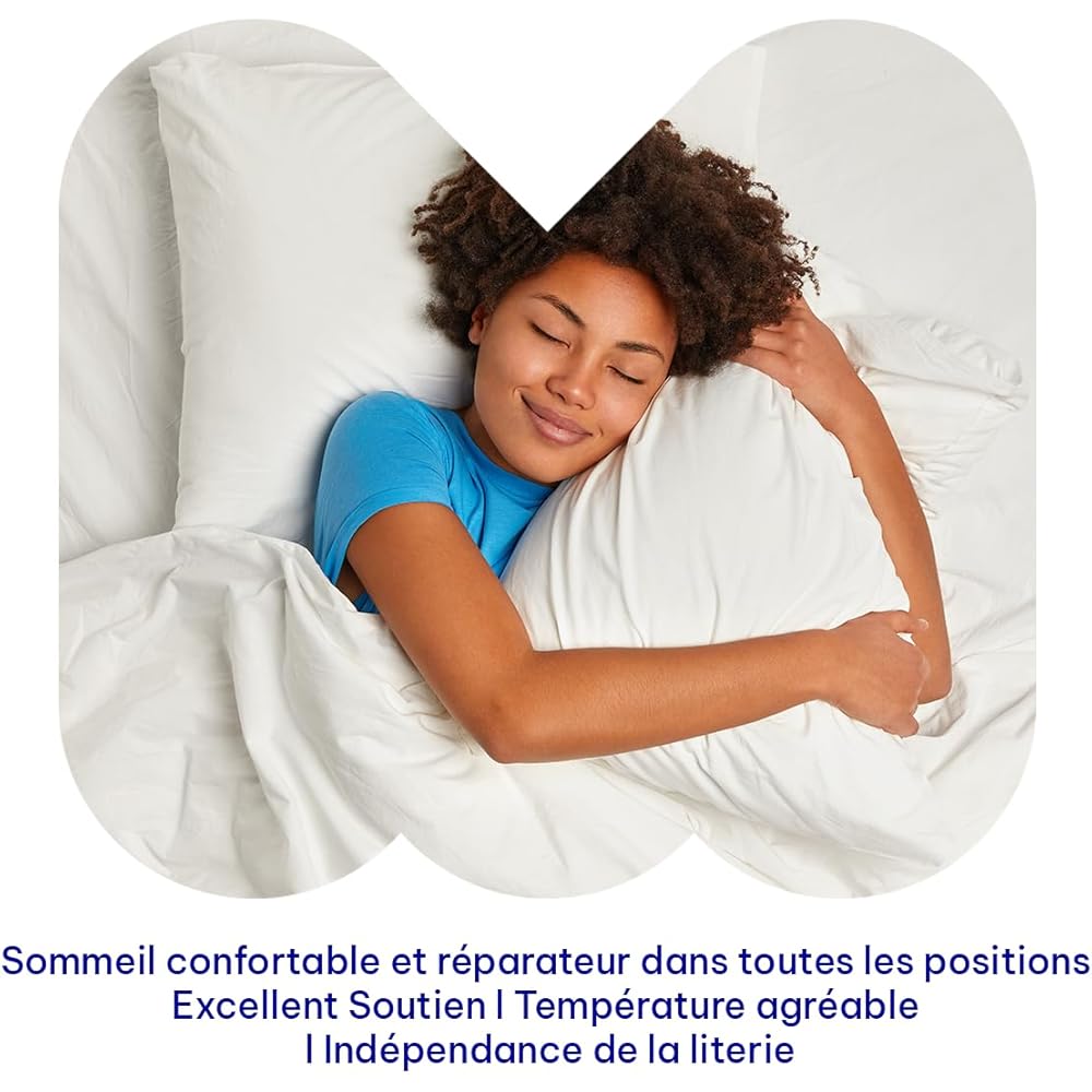 Moisury Matelas à Ressorts Ensachés Aissa - Fermeté Moyenne - Hauteur: 25 cm - 140 x 190 cm - Double Face - Fraîcheur et adaptabilité maximales : Cuisine et Maison