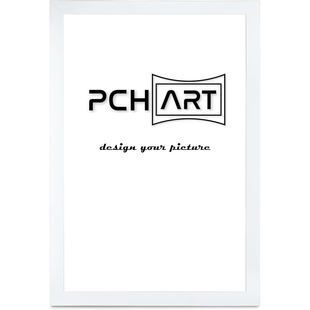 PCH[art] New Alaya Cadre photo, couleur : blanc brillant, dimensions : 84 x 119 cm, format A0 cm, cadre intemporel et simple, pour posters, photos et portraits : Cuisine et Maison