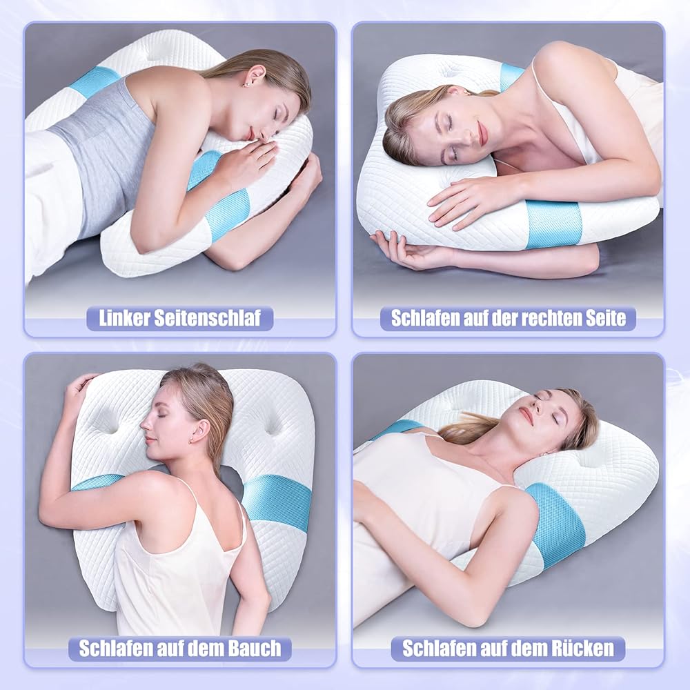 SAHEYER Oreiller pour dormeur latéral, Oreiller en Mousse à mémoire de Forme en Forme de U, Oreiller de Soutien Cervical Ergonomique et orthopédique pour améliorer la qualité du Sommeil : Cuisine et Maison