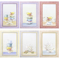 Nada Home Lot de 6 torchons de cuisine, tasses et théières, torchons Shabby Chic en coton 6872 : Cuisine et Maison