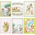 Nada Home 6577 Lot de 6 torchons de Pâques en coton : Cuisine et Maison