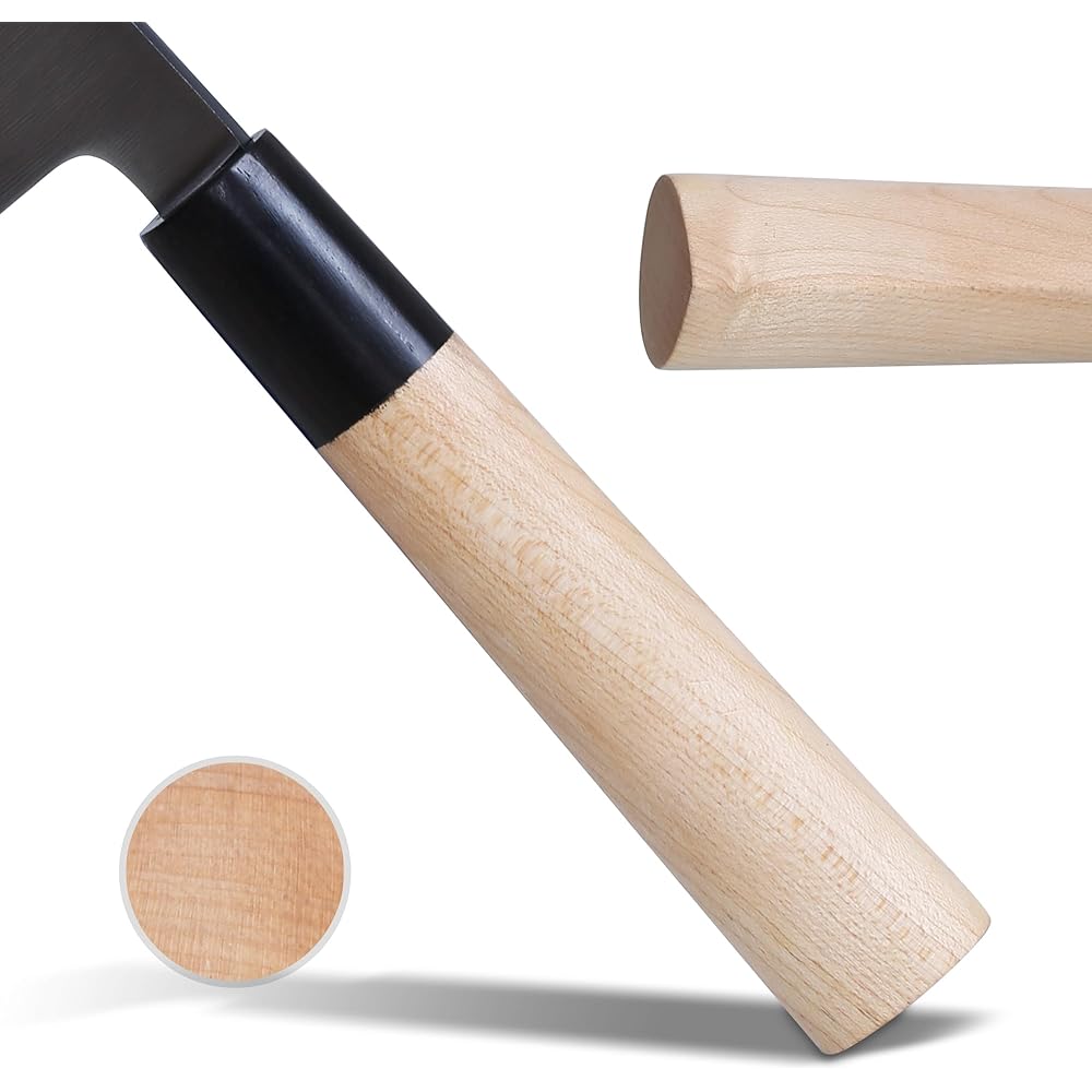 SHANGDAO Ensemble de 4 couteaux de chef de cuisine japonais, ensemble de couteaux à sushi, couteau de cuisine utilitaire Nakiri-Yanagiba-Deba : Cuisine et Maison